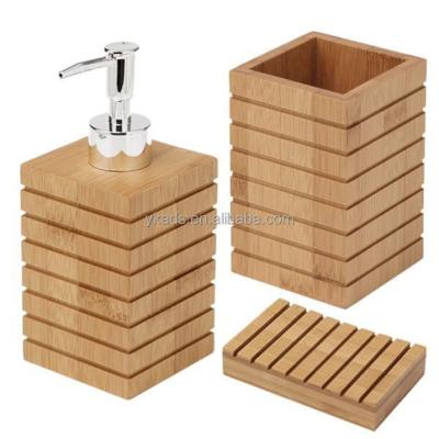 China Home Wooden Look Soap Dispenser In Melamine Material for sale