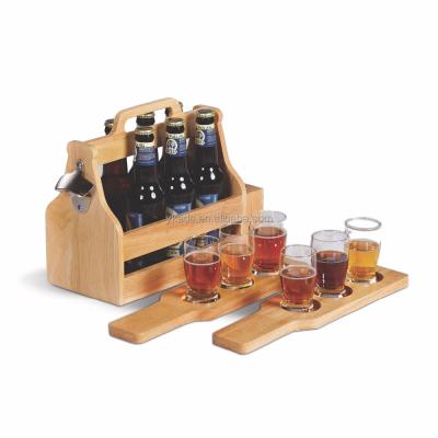 China Handmade 6 pack beer rack for gift package for sale