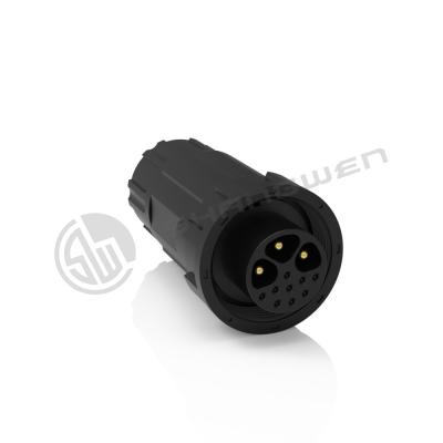 China Zelfvergrendelende M19-connector waterdicht IP67 elektrische vrouwelijke connector Te koop