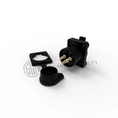 China Accesorios de conector de forma D en negro y amarillo IP67 paquete de 10 accesorios ligeros en venta