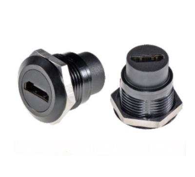 China Zinc Alloy Round Dustproof Audio Data Connector for Industrial Electronics Accessories and HDMI for sale