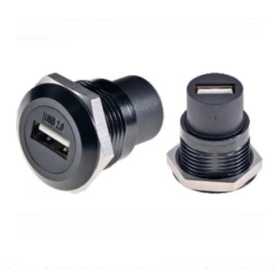 China USB 2.0 Zinc Alloy Round Data Connector for Dustproof Audio Data Transfer Solution for sale