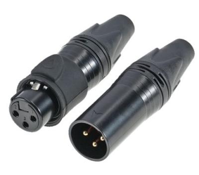 China Accesorios electrónicos industriales Conector XLR de 3 pines femenino impermeable para audio y video al aire libre e impermeable en venta