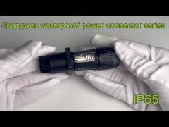 3 Pin Male female  Powertrue Connector Electrical Waterproof