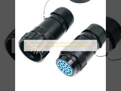 19-Core Male Female Aviation Plug Gold-Plated Copper 20A 19 Pin Socapex Connector for Stage Lighting Waterproof Connector