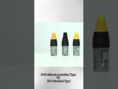 IP65 Waterproof Rj45 Male And Female Connector Metal Button Upgrade Model