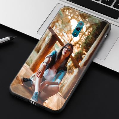 China Custom Printing Photo Anti-Knock Tempered Glass Phone Cases For Oppo A39 A52 A53 2020 f1s A75S A3S A5S A9 A7X A12E F11 Pro Case Logo Cover for sale