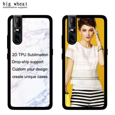 China 2019 Customs Unique Sublimation Mobile Phone Case Printing For vivo V15 pro/S1 pro 2D sublimation TPU Dropshipping support for sale