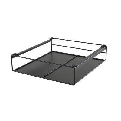 China Top Quality Viable Hot Selling Chic Black Powder Coated Coffee Pod Holder Large Enough Coffee Pod Drawer for sale