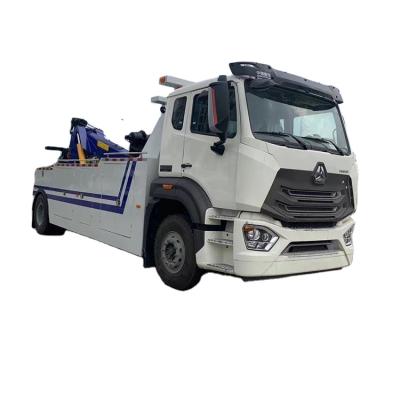 China Road Aid Rescue SINOTRUK 12T Road Rollback Truck Recovery Wrecker Tow Truck For Roadside Rescue for sale