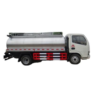 China 5000L Fresh Liquid Fresh Milk Stainless Steel Drinking Water Delivery Truck Milk Transport Tank Truck Sales for sale