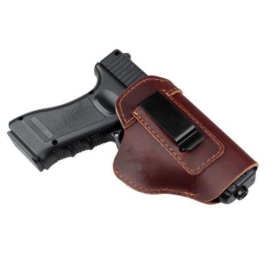 China Left and Right 10 Year Factory Gun Holster Leather for Glock 17 19 26 45 Sig Sauer P226 for sale