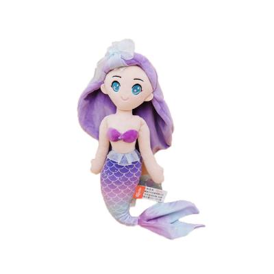 China Kids Gifts Promotion Factory Custom Plush Toys Made Fabric Cartoon Multiple Color Plush Mermaid Dolls for sale