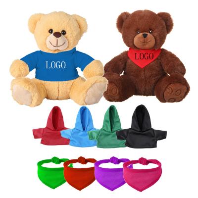 China Creative Kids Gifts Promotion Plush Dolls Customized Customhandsome High Quality Bear With Coat Teddy Bear Plush Toy for sale