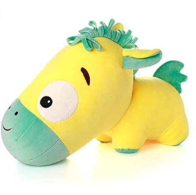 China AL Cute Horse Plush Toy Comfortable Soft Companion for Kids Soft Stuffed Pony Throw Plushie Pillow Doll Hugging Cushion for sale