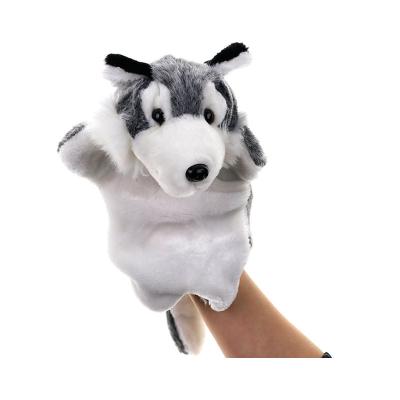 China Stuffed Plush Wolf Puppet Toys, Plush Hand Puppet Toys, Kids Puppet Stuffed Animal Toys for sale