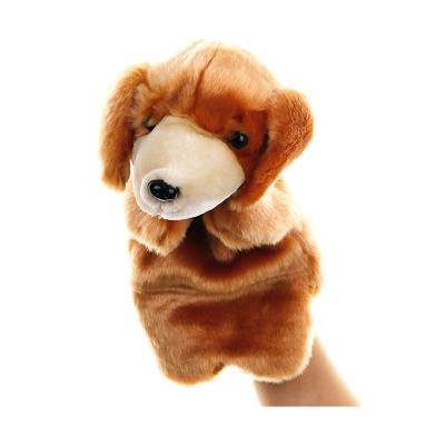 China Stuffed Plush Puppy Puppet , Cute Puppy Plush Toy Hand Puppet Animal Toys for sale