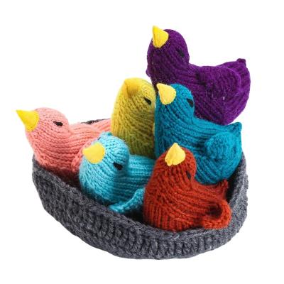 China Soft Cuddly Baby Toy Crochet Easter Basket Choice of AL Easter Bird Stuffed Stuffed Animal Easter Gifts for Kids Lovely Bird Plush Toy for sale