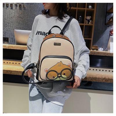 China 2022 New Women's Fashion Women's Backpack Korean Version Simple Casual Trend Travel Bag Large Capacity Schoolbag Motion Sensing Backpack for sale