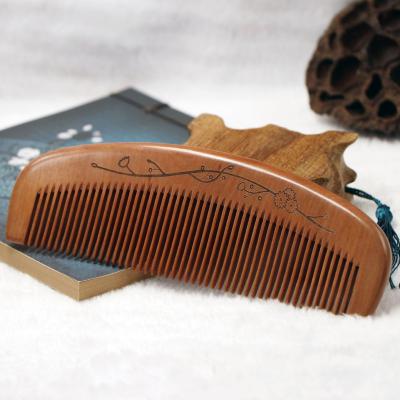 China For Home Use Custom Personalized Wholesale Cheap Wide Tooth Comb Eco-Friendly Wooden Hair Comb for sale