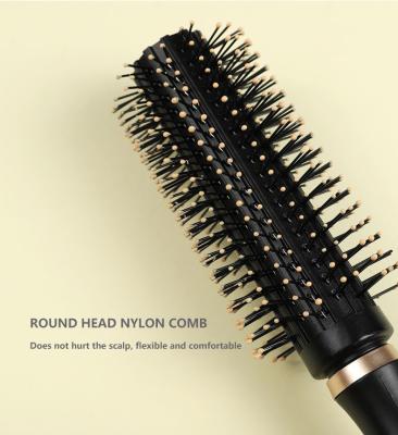 China Fashionable Hair Comb New Arrival Beauty Hair Styling Rolling Straight Heat Resistant Brush Cylinder Comb Solid Curling Comb for sale