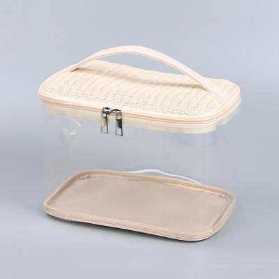 China Fashion High Quality Fine Craft Customized Transparent Cosmetic Bag Women Travel Cosmetic Bag for sale