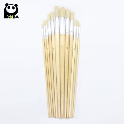 China For Oil And Changzhou Acrylic Brush 582 Freestanding Brushes Sample Wooden Handle for sale