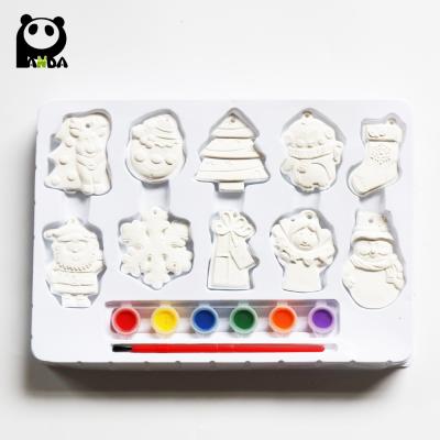 China Plaster Hotsale Education Toys Children Plaster Painting Set Christmas Gift For Children for sale