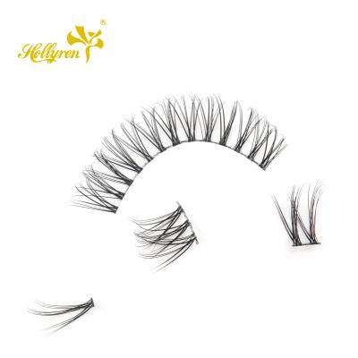 China 3d Layered Hollyren Beauty Self At Home To Apply Tape Lash Clusters Faux Mink DIY Superfine Lashes for sale