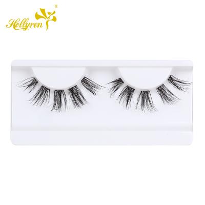 China 3D Double Layered OEM Top Quality Faux Mink Lashes Segmented Lashes Cruelty Free Group for sale