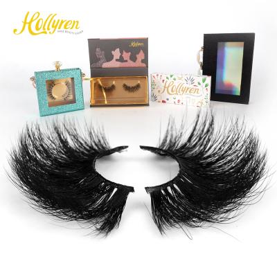 China 2020 New Styles 3D Long Natural Fluffy Effect Long 25mm Mink Eyelash Super Seller for sale