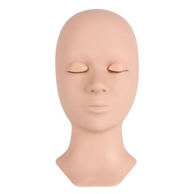 China Eyes Lash Extension Training Mannequin Head Replaceable Three Pairs Mannequin Replaceable Head Eyes With Stand for sale