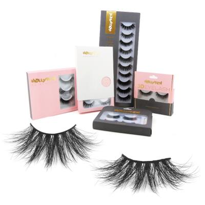 China Lasheswholesale 3d Mink Lashes Crisscross Bulk Seller Dramatic Fluffy Eyelashes 25mm Eyelash With Custom Box for sale