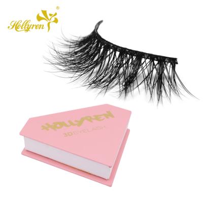 China 3d layered real Mink Fur Cruelty Free Mink 3d Natural Serbian Hair Wholesale Mink Lashes Fluffy 100% for sale