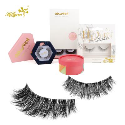 China Wholesale Crisscross Strip Silk Clear Lashes Own 3D Brand Strip Lashes Eyelash Synthetic for sale