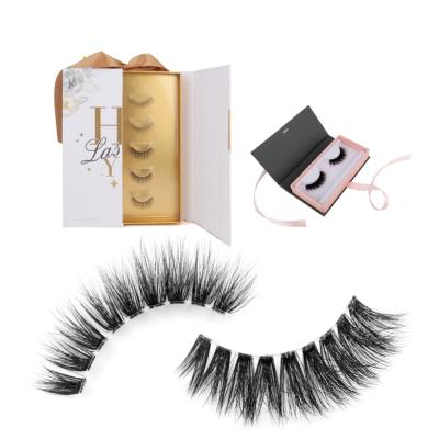 China Crisscross 2020 hollyren 3d lashes cruelty free tapered silk eyelashes for sale