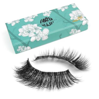 China Affordable Vegan Crisscross Clear Silk Volume Faux Mink Band 3d Lashes for sale