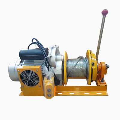 China Building material shops new style 500kg-1000kg outdoor and indoor electric wire rope hoist winch with clutch for sale