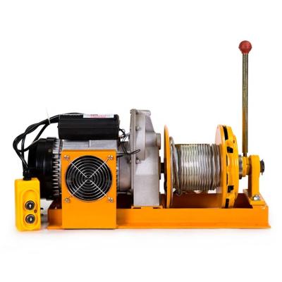 China Building Material Stores Multifunctional Electric Motor Winch Hoists Steel Wire Rope Workshop Indoor Lifting Equipment for sale