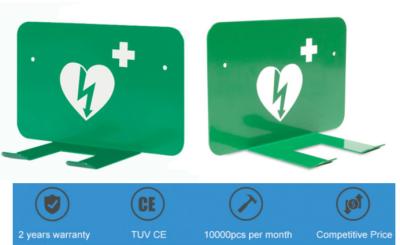 China Soporte de la pared del Defibrillator de Zoll del verde del soporte del AED de la resistencia de erosión robusto en venta