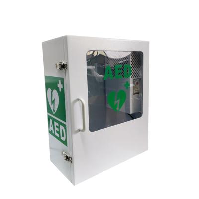 China IP45 Outdoor Heated AED Cabinet Waterproof With 9V 120db Alarm System for sale