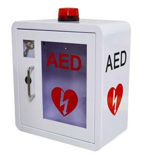 Cina Alta sicurezza curva dell'VEA del contenitore fissato al muro d'angolo di defibrillatore per dell'interno in vendita