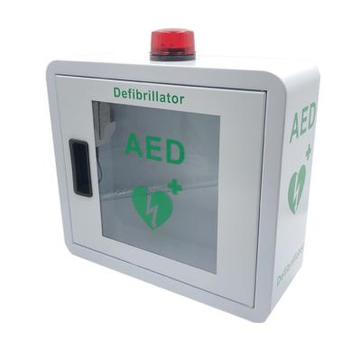 China An der Wand befestigtes Defibrillator-Kabinett, kundengerechter Metall-AED-Montage-Kasten zu verkaufen