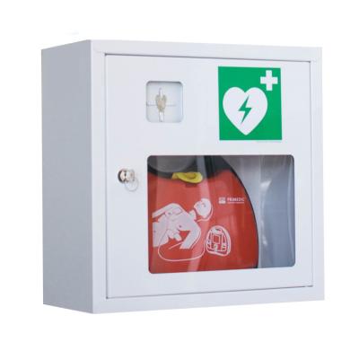 China Verschließbarer Wand-Kasten 370x370x170mm AED-Kabinett-/AED mit Notschlüssel zu verkaufen