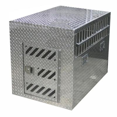 China Sola caja de aluminio de Diamond Plate Hunting Truck Dog de la soldadura completa K9 en venta