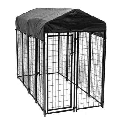 China 4x8x6 Kennel van de de Draadhond van voet de Openlucht Grote Gegalvaniseerde Gelaste met Dekking Te koop