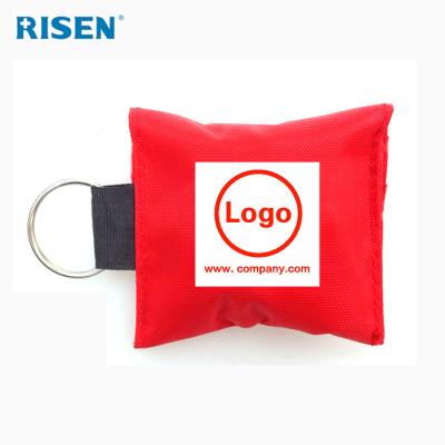 China Professional First Aid China Manufacture Cpr Protective Face Mask Key Ring for sale