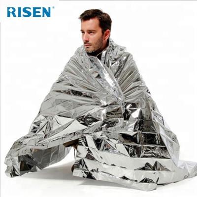 China 100% Mylar Nylon Wholesale Medical Supplies Foil Survival Rescue Rescue First Aid Blanket for sale