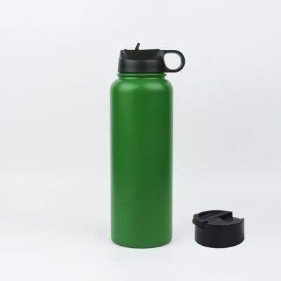 China Modern Sustainable 40 Ounce Simple Temp Shield Insulated Wide Mouth Hydrate Water Bottle With Straw Cap for sale