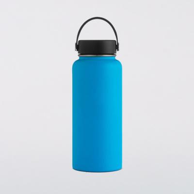 China 32 oz wide mouth workable insulated stainless steel hydro vacuum thermos flask sports gym water bottle with cable cap for sale